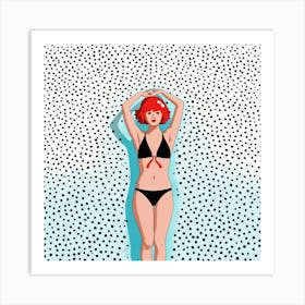 Girl In Bikini 2 Art Print