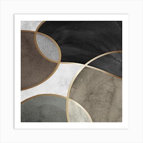 Abstract Circles 1 Art Print