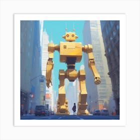 Robot City 11 Art Print