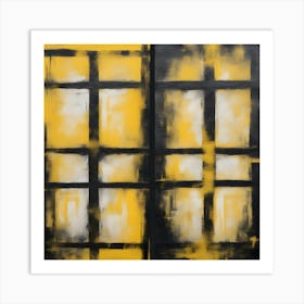 Yellow Squares 2 Art Print