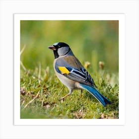 Blue-Winged Tit Art Print