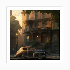 Car On The Street Art Print