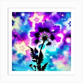 Flower In Space 20 Art Print