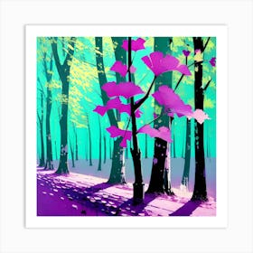 Purple Forest Art Print