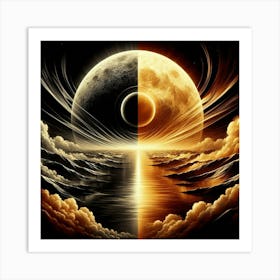 Moon And The Sun 1 Art Print