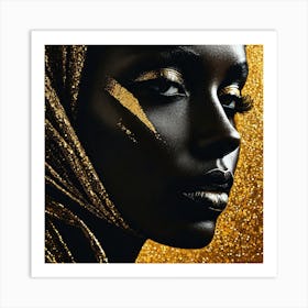 Portrait Of A Black Woman 3 Art Print