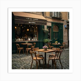 Coffee Shop In Paris Art Print