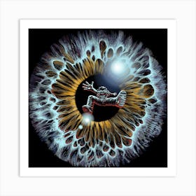 Lost In Your Eye Cosmic Square Art Print