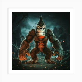 Evil Kong Kong Art Print