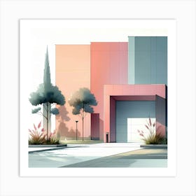 Abstract Building Art Print