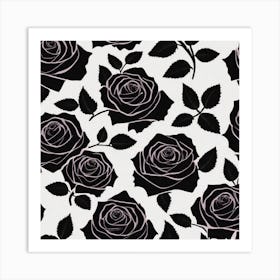 Black Roses 9 Art Print