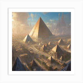 Egyptian City 6 Art Print