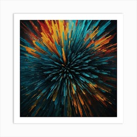 Abstract Burst Art Print