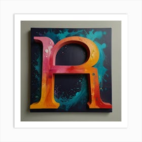 Default Create Unique Design Of Letter Painting 2 Art Print