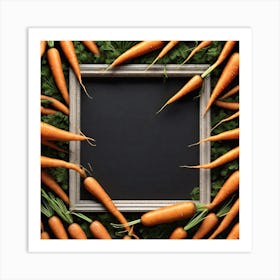 Carrots In A Frame 6 Art Print