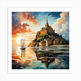 Mont Saint Michel Art Print