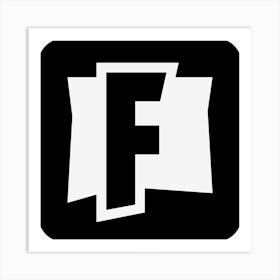 f for fortnite Art Print