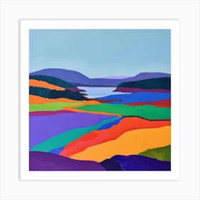 Colourful Abstract Acadia National Park Usa 3 Art Print