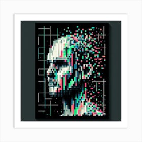 Pixel Art Art Print