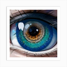 Blue Eye Art Print