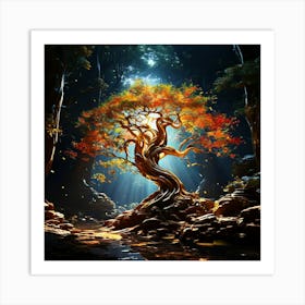 Tree In The Forest Art Print