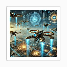 A Stunning Depiction Of Multiversal Drones, Autono Art Print