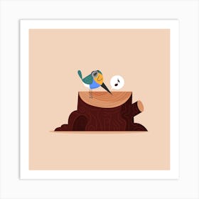 DJ Bird 2 Art Print