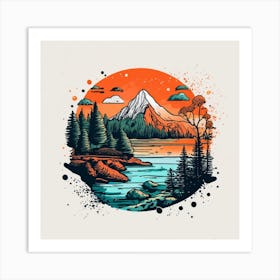 Mountain Landscape Art Print