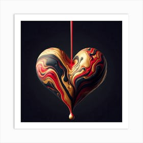 Heart Of Gold 2 Art Print