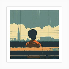 Boy In The Orange Jacket Art Print