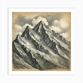 Mountain Range Art Print