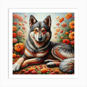 Husky Dog 2 Art Print