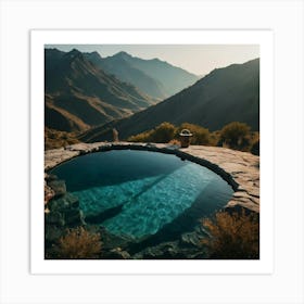 Pool In The Desert Art Print