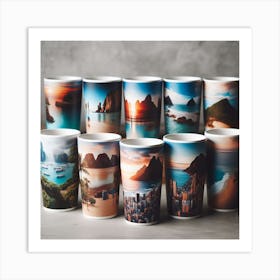 Seascape Coffee Mugs Art Print