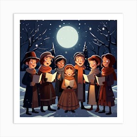 Christmas Choir Art Print