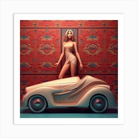 Deco Car Art Print