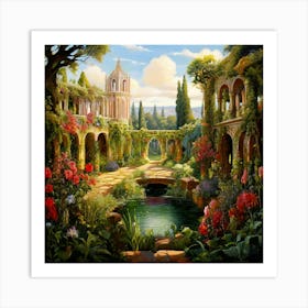 Garden In Bloom 1 Art Print