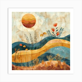 Sunset In The Valley Art Print