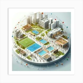 City In A Sphere Art Print