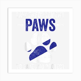 K9 Police Officer Police Dog Law Enforcement Paws Art Print