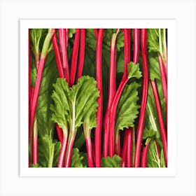 Rhubarb As A Frame (87) Art Print