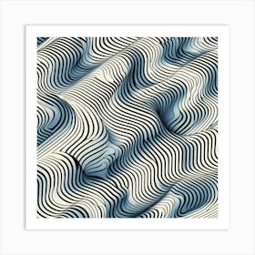 Abstract Wave Pattern 6 Art Print