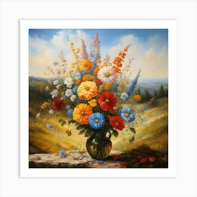 Flowers In A Vase Art Print