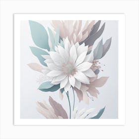 Abstract Floral Painting Art Print