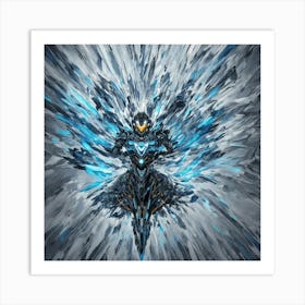 Blue and White Art Print