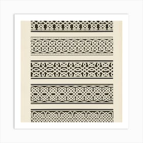 Vintage Geometrical Patterns 7 Art Print