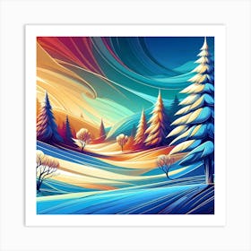 Winter Landscape 13 Art Print