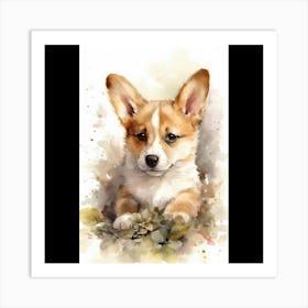 Corgi Painting Art Print