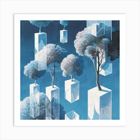 Trees In The Sky 4 Art Print