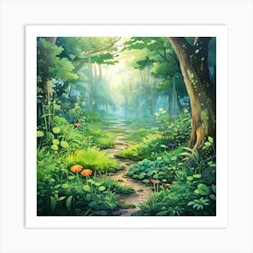 Path In The Forest Art Print